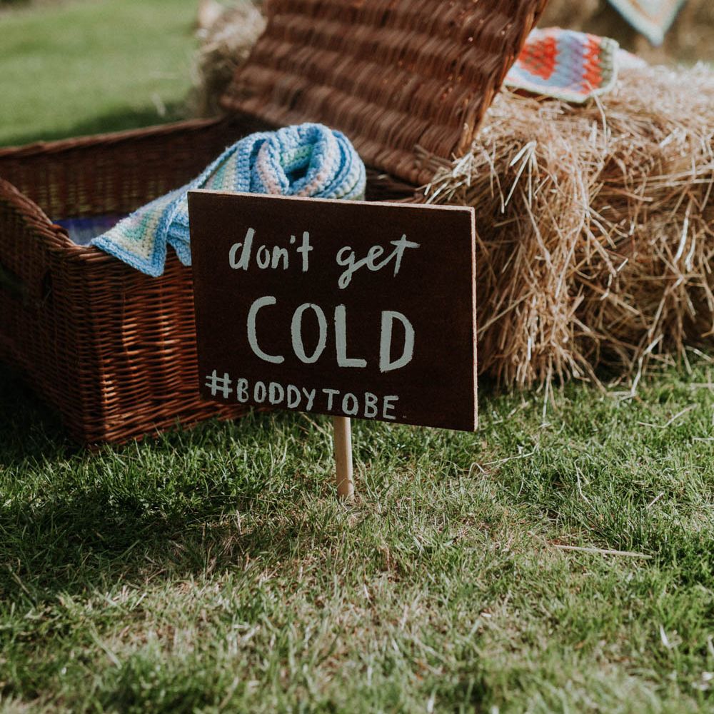 Blanket Basket | Colourful DIY Barn Wedding at The Manor Barn, Cambridge | Meghan Lorna Photography
