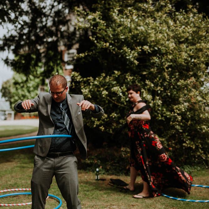 Garden Games | Colourful DIY Barn Wedding at The Manor Barn, Cambridge | Meghan Lorna Photography