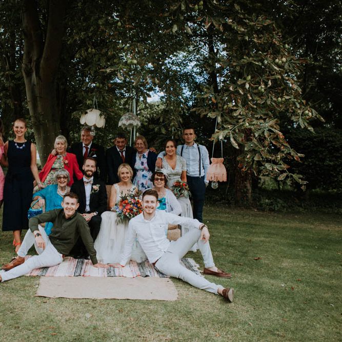Wedding Guests | Colourful DIY Barn Wedding at The Manor Barn, Cambridge | Meghan Lorna Photography