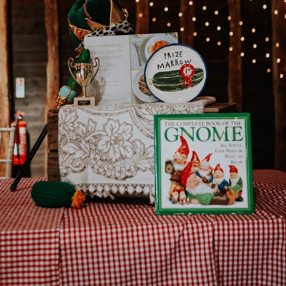 Prize Marrow Competition | Colourful DIY Barn Wedding at The Manor Barn, Cambridge | Meghan Lorna Photography