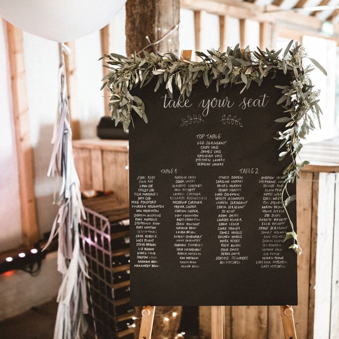Table Plan With Foliage