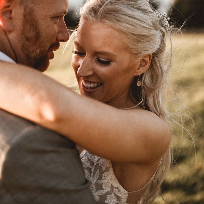 Golden Hour Wedding Couple Portraits