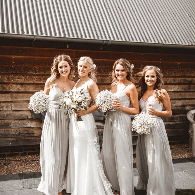 Pale Grey Bridesmaids Dresses From Oasis