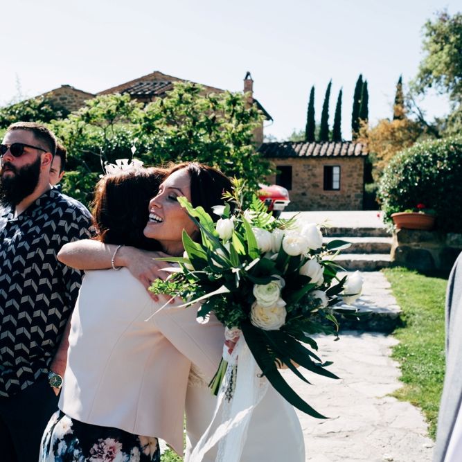 Hugs | Outdoor Intimate Wedding at Casa Cornacchi in Tuscany, Italy | Dale Weeks Photography