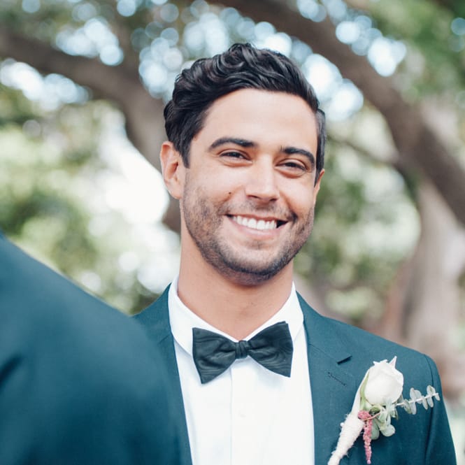 Groom in Tuxedo