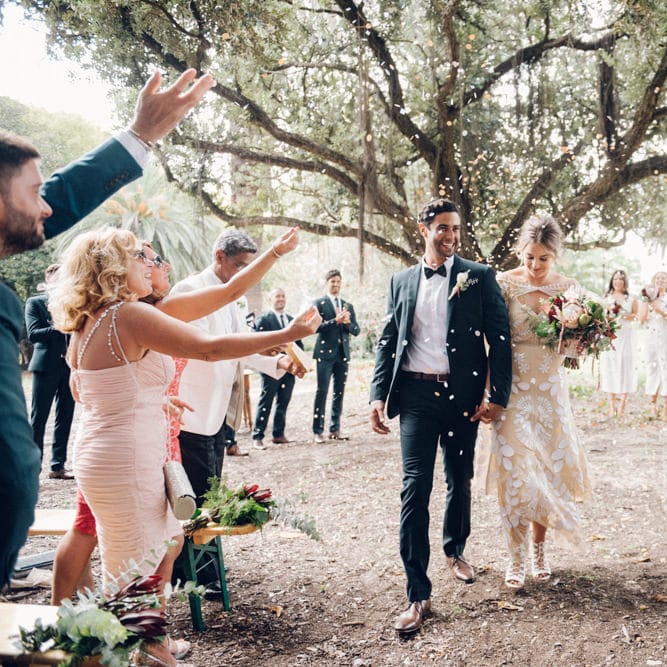 Bride & Groom Ceremony Exit | Just Married