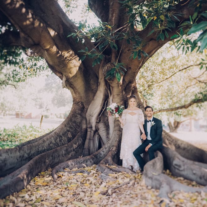 Bride & Groom Wedding Portrait