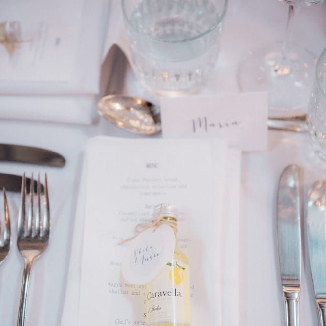 Wedding Favours Place Setting
