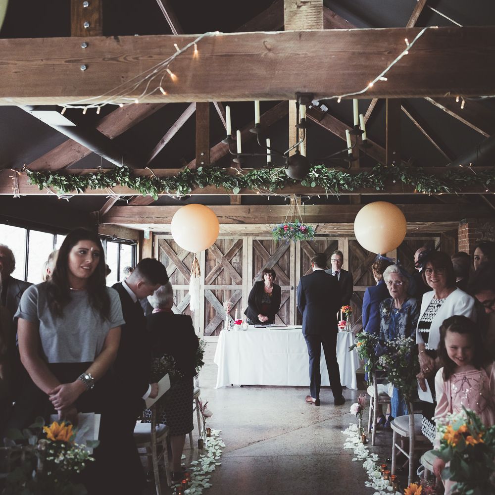 Rustic Barn Wedding Ceremony