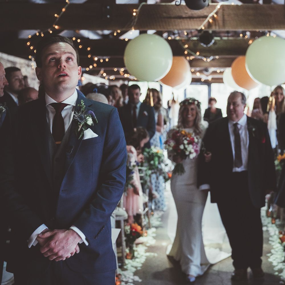 Rustic Barn Bridal Entrance
