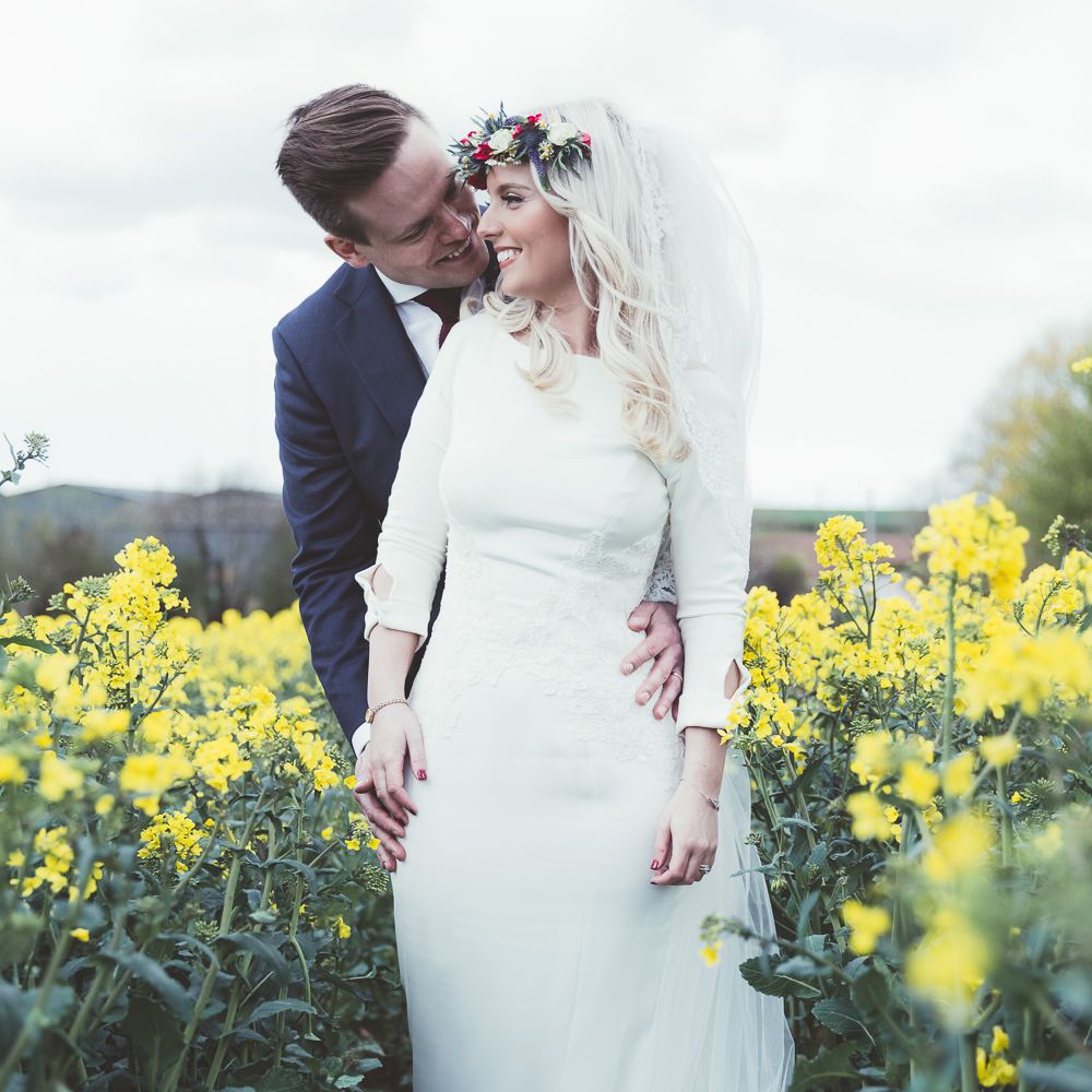 Bride & Groom Field Portrait