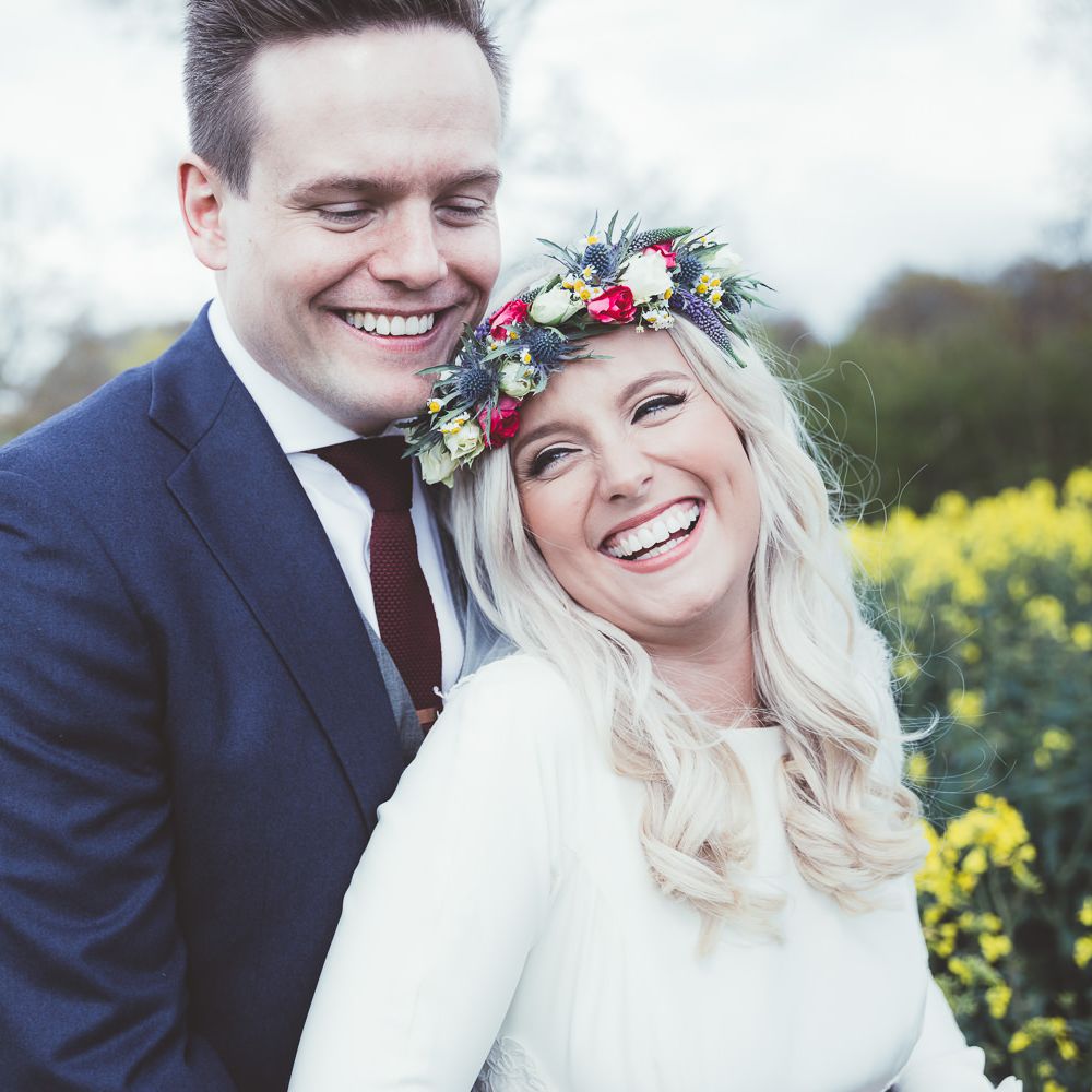 Bride & Groom Field Portrait