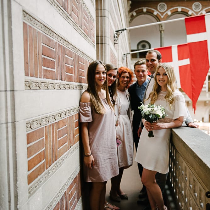 Stylish City Hall, Copenhagen, Elopement by Rochelle Coote Photography