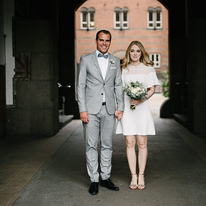Stylish City Hall, Copenhagen, Elopement by Rochelle Coote Photography