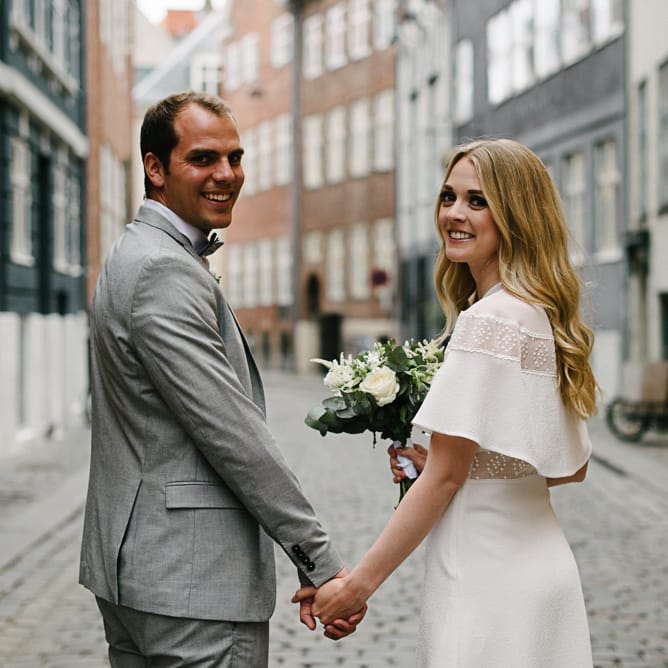 Stylish City Hall, Copenhagen, Elopement by Rochelle Coote Photography