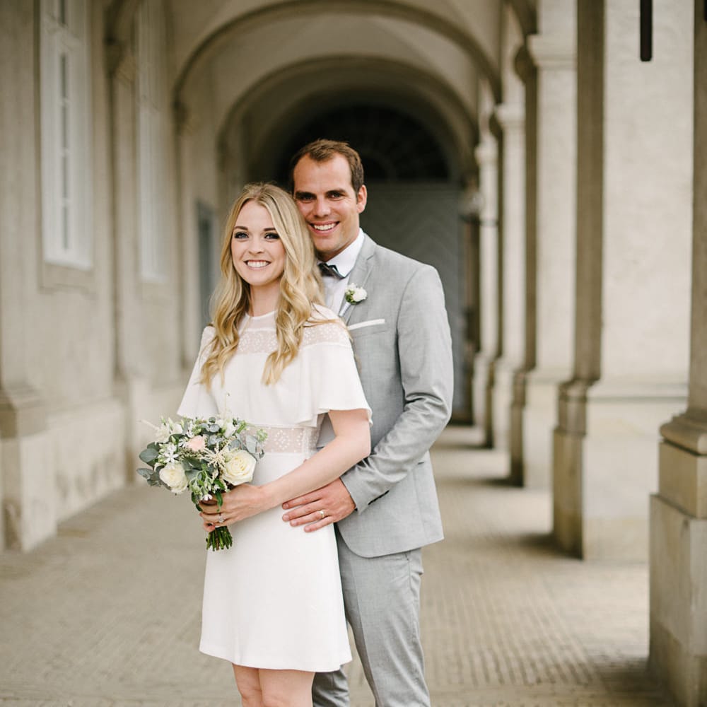 Stylish City Hall, Copenhagen, Elopement by Rochelle Coote Photography