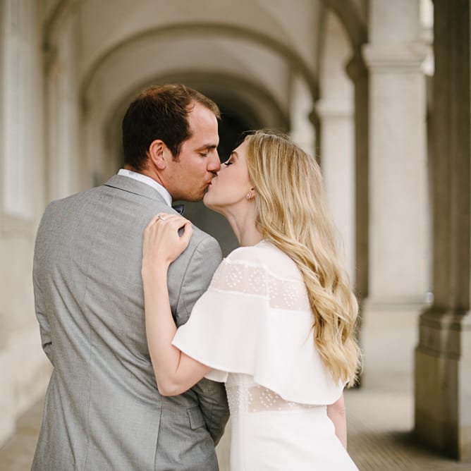 Stylish City Hall, Copenhagen, Elopement by Rochelle Coote Photography