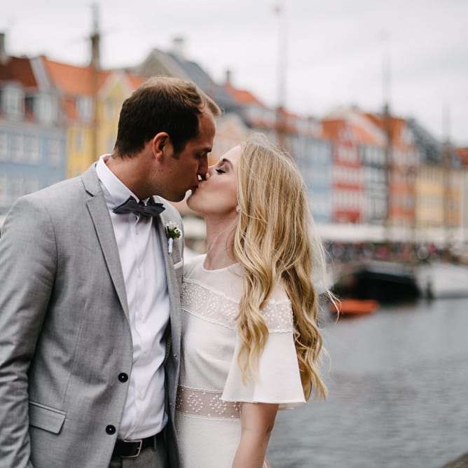 Stylish City Hall, Copenhagen, Elopement by Rochelle Coote Photography