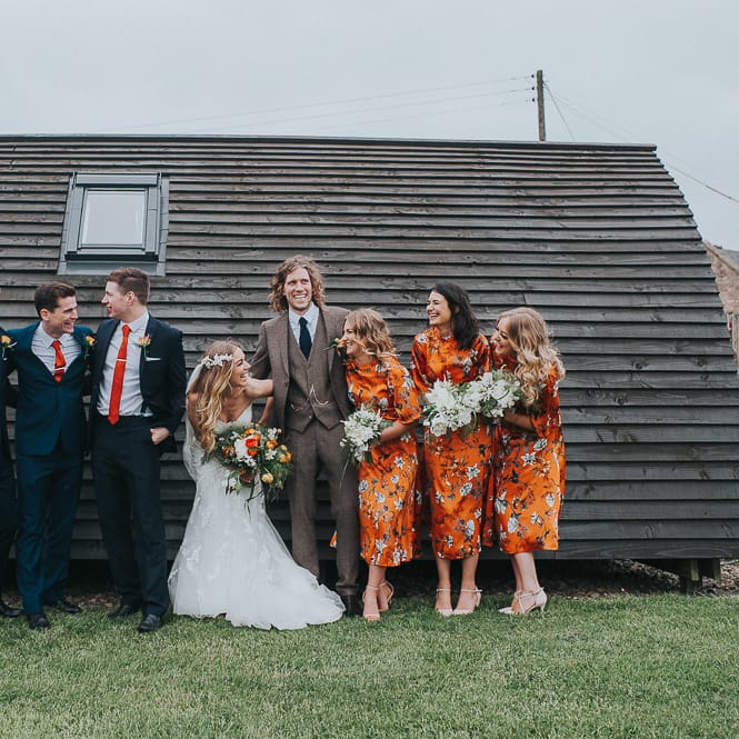 Orange & Green Colour Palette For A Rustic Barn Wedding At Northside Farm With Images By From The Smiths Photography