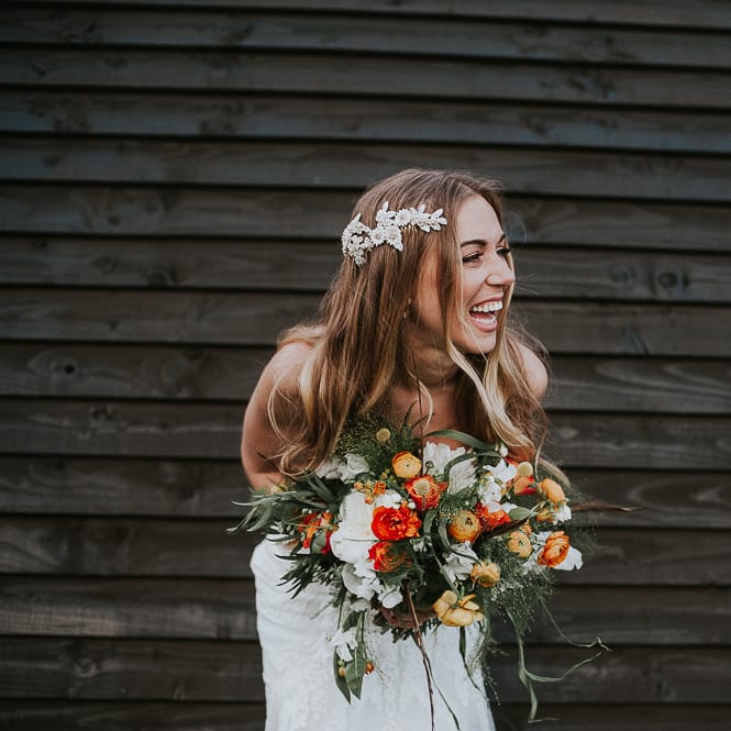 Orange & Green Colour Palette For A Rustic Barn Wedding At Northside Farm With Images By From The Smiths Photography