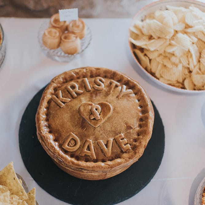 Personalised Wedding Pie
