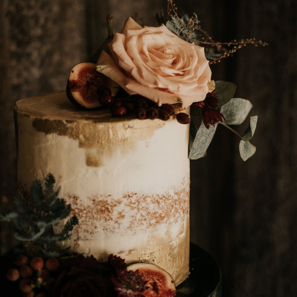 Semi Naked Wedding Cake