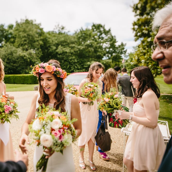 Bridesmaids In Pink ASOS Dresses