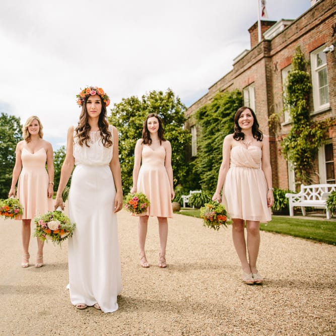 Bridesmaids In Pink ASOS Dresses