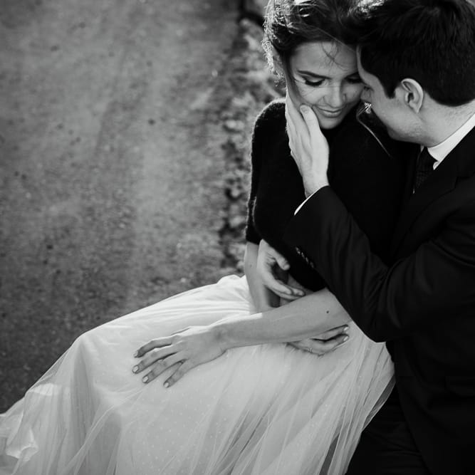 Intimate Elopement In New York City With Bride In Black Sweater And Blue Tulle Skirt And A Ponytail With Images From Forester Fotografos
