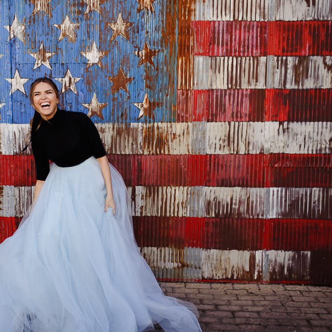 Intimate Elopement In New York City With Bride In Black Sweater And Blue Tulle Skirt And A Ponytail With Images From Forester Fotografos