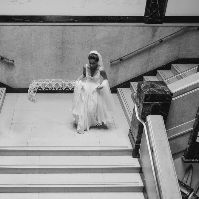 Bride in Jenny Packham Wedding Dress | Natalie J Weddings