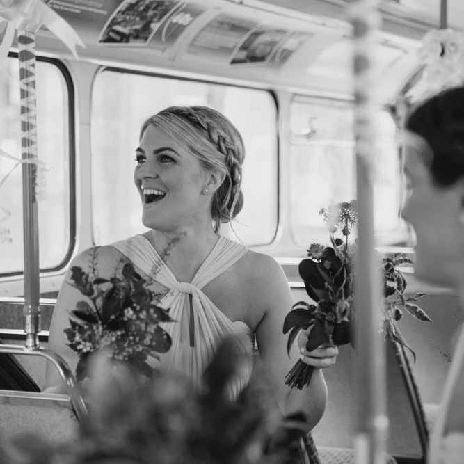 Bridesmaids in Lilac ASOS Dresses | Bride in Jenny Packham Wedding Dress | Natalie J Weddings