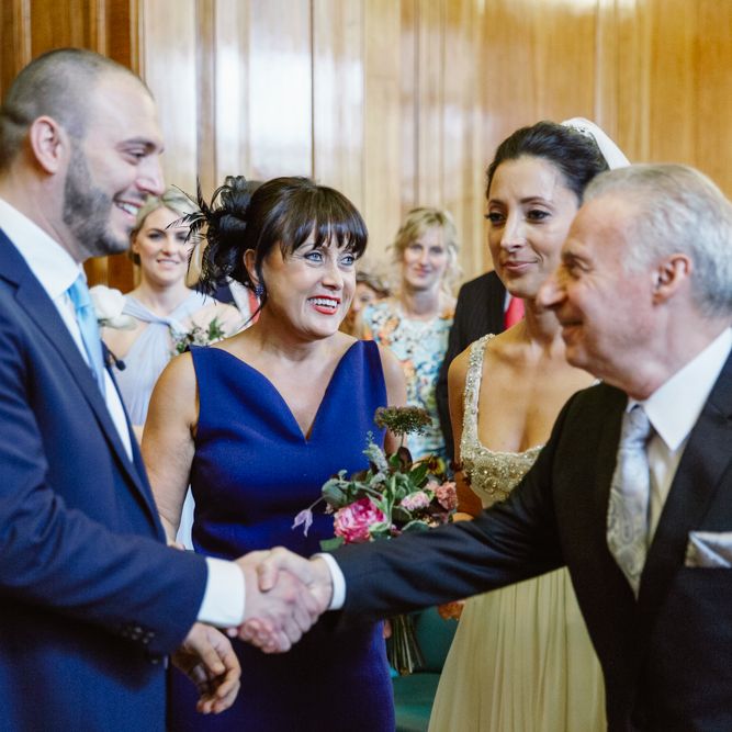 Bride in Jenny Packham Wedding Dress | Groom in Suit Supply | Hackney Town Hall Wedding | Bride in Jenny Packham Wedding Dress | Natalie J Weddings