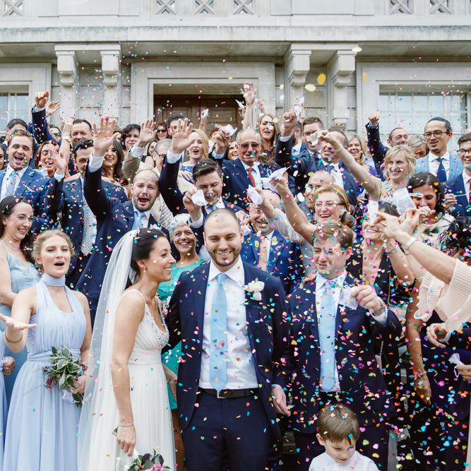 Bride in Jenny Packham Wedding Dress | Groom in Suit Supply | Hackney Town Hall Wedding | Bride in Jenny Packham Wedding Dress | Natalie J Weddings