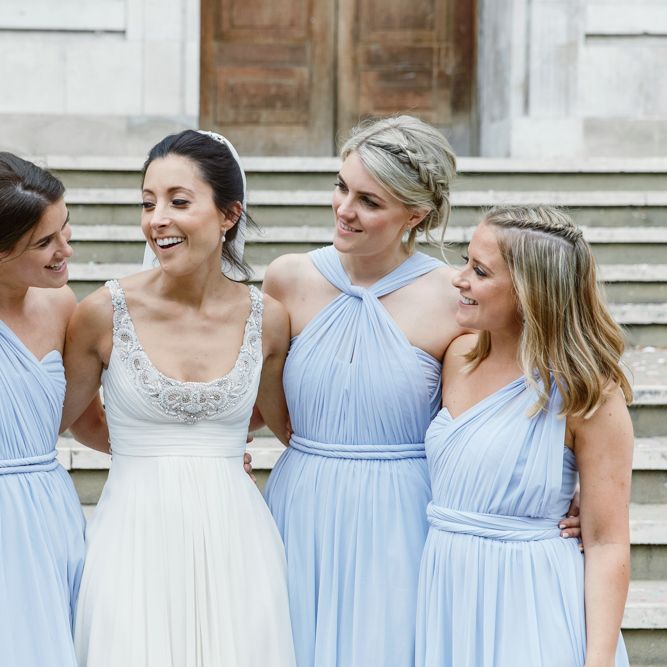 Bride in Jenny Packham Wedding Dress | Lilac ASOS Dress | Natalie J Weddings