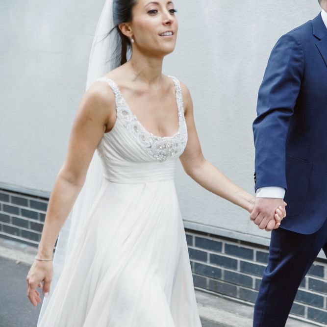 Bride in Jenny Packham | Groom in Suit Supply | London Wedding | Natalie J Weddings