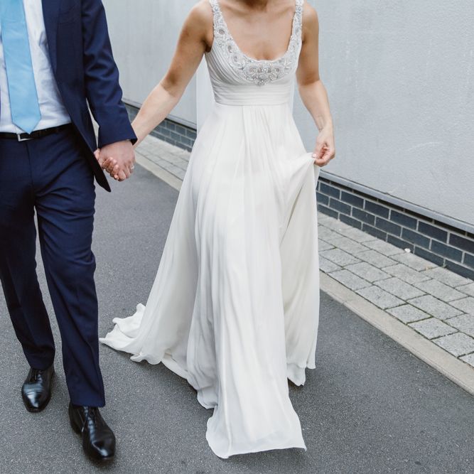 Bride in Jenny Packham | Groom in Suit Supply | London Wedding | Natalie J Weddings