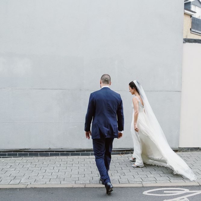 Bride in Jenny Packham | Groom in Suit Supply | London Wedding | Natalie J Weddings