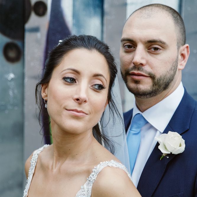 Bride in Jenny Packham | Groom in Suit Supply | London Wedding | Natalie J Weddings