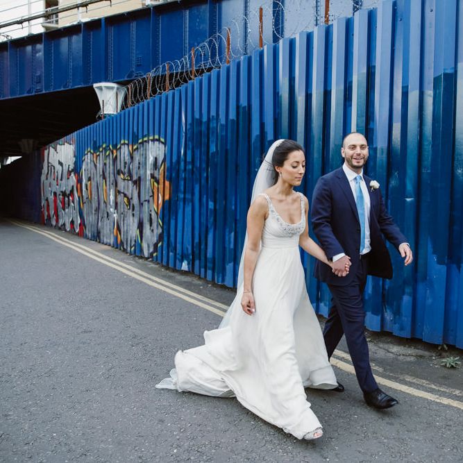 Bride in Jenny Packham | Groom in Suit Supply | London Wedding | Natalie J Weddings