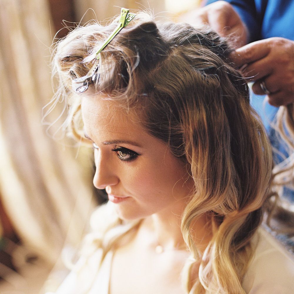 #crowedding hair by Hepburn Collection. Makeup by Katy Bird