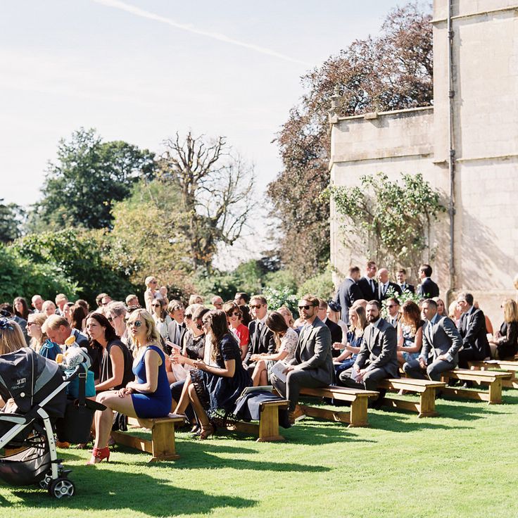 #crowedding Elmore Court Outdoor ceremony