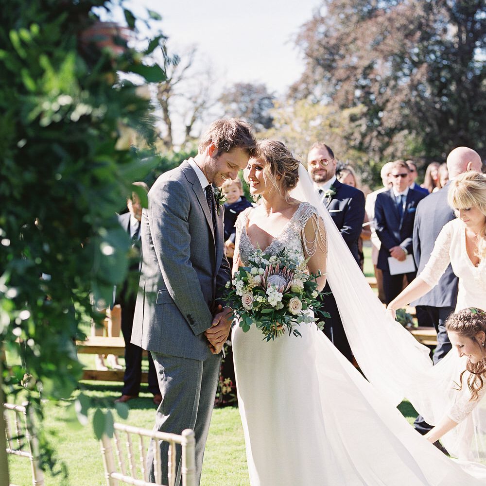 #crowedding Elmore Anna Campbell gown Cad & The Dandy suit