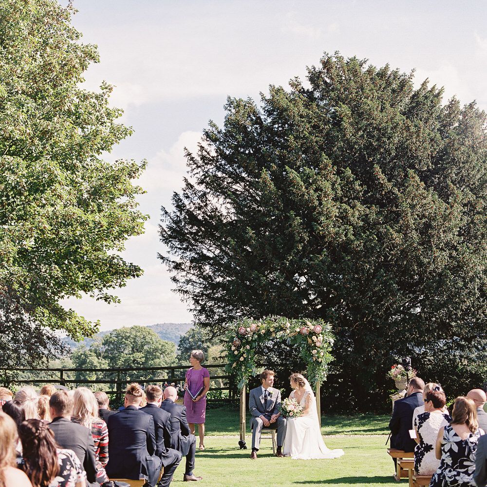 #crowedding Elmore Court Outdoor ceremony