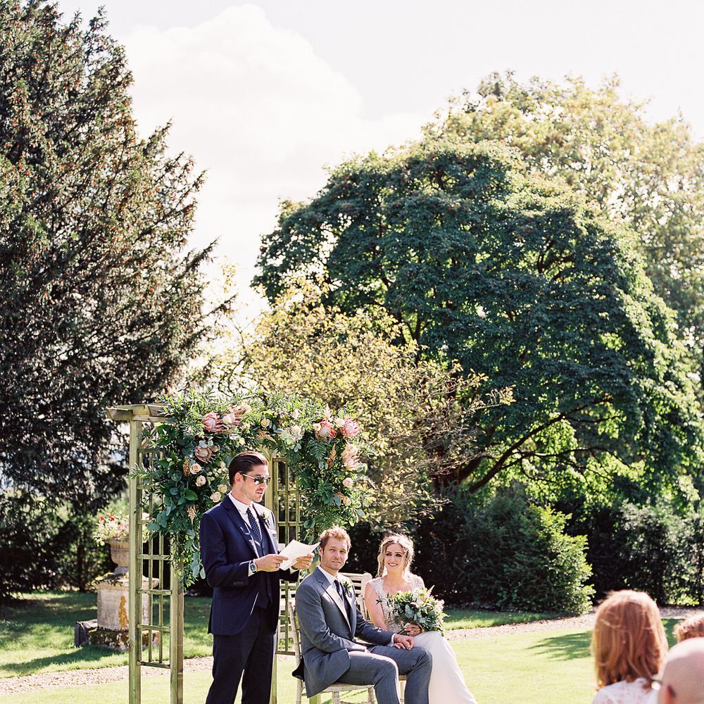 #crowedding Elmore Court Outdoor ceremony