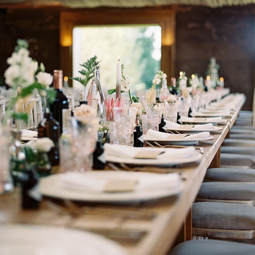 #crowedding Duchess & Butler cutlery, charger plates & Glasswear