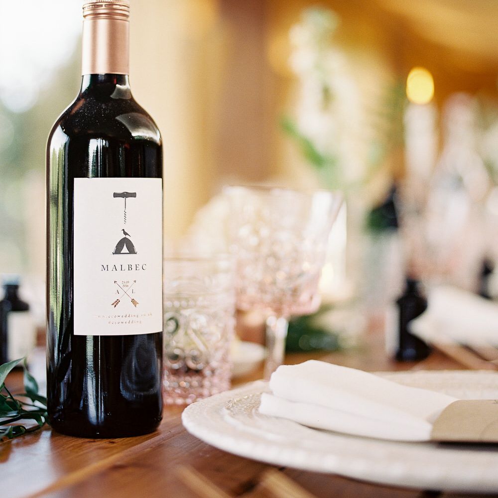 #crowedding branded wine bottle design