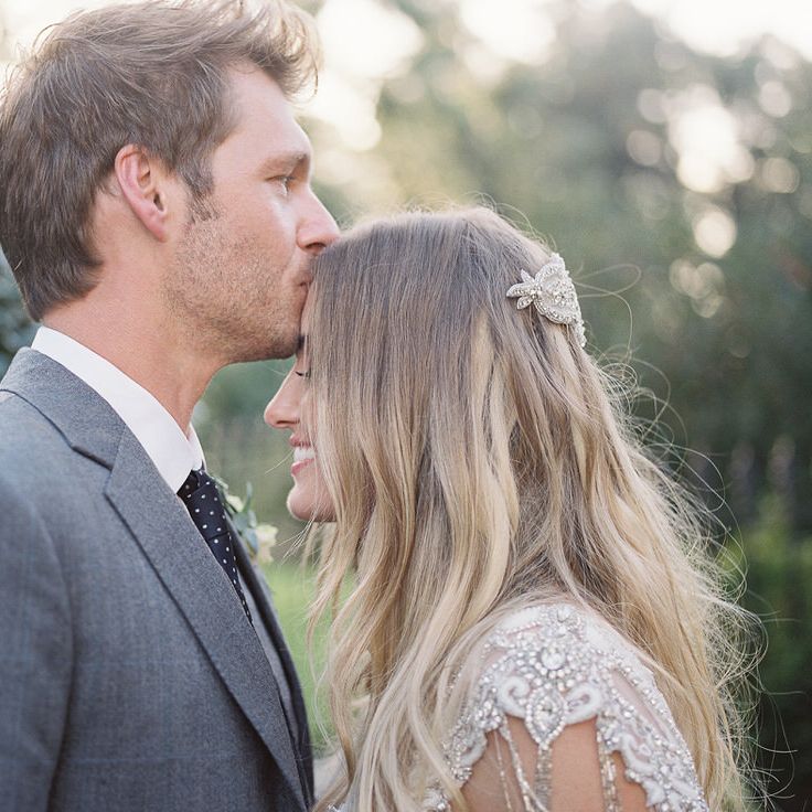 #crowedding Anna Campbell gown Cad & The Dandy suit