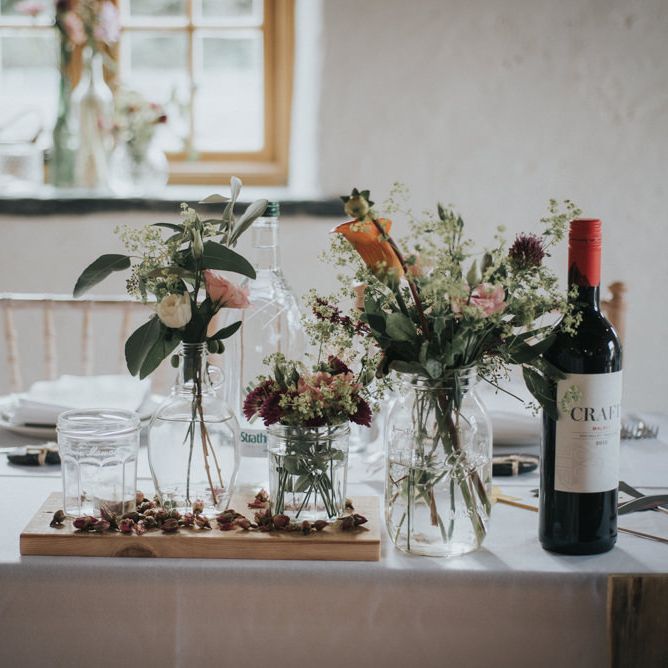 Wild Flower Stem Wedding Decor