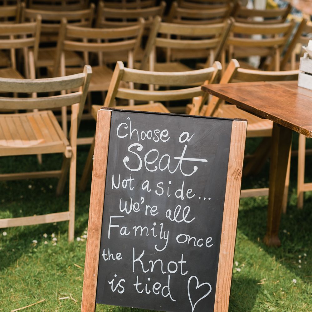 Chalkboard Wedding Sign